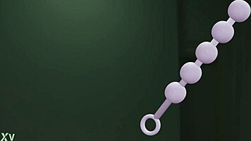 Mischievous babe risks public toy play dare