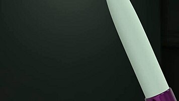 Mischievous babe risks public toy play dare