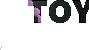 Mischievous babe risks public toy play dare