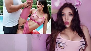 asian beauty takes first bbc anal creampie deep