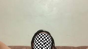 fresh out of shower, she dives into playful solo fingering fun