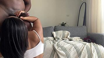 Amateur Couple Delivers Deep Blowjob With Massive Facial Cumshot On Nysdel