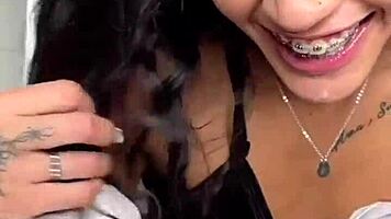 Skinny Colombian Angie Fonseca Rides Squirting Perfecto