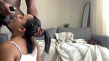 Amateur Couple Delivers Deep Blowjob With Massive Facial Cumshot On Nysdel