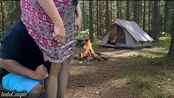 hey, can you believe this wife sneaks off to bang her boss deep in the woods?