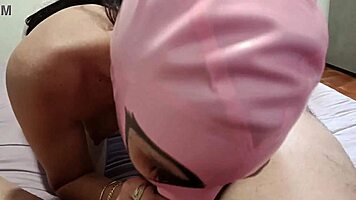 Petite Latina Milf Deepthroats Monster Cock to Swallowing Cumshot