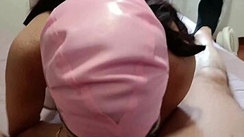 Petite Latina Milf Deepthroats Monster Cock to Swallowing Cumshot