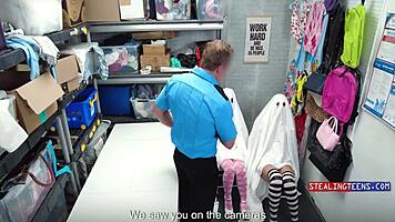 sluttys 18+ punished hard for halloween flashing in garage police roleplay ripped clothes