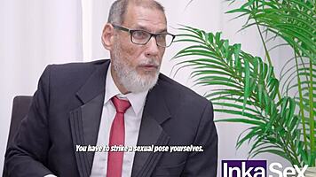 Young latinos get anal therapy from old director in athletic foot fetish session