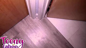 Nicole's Hidden Creampie Thrill with Pretty Blonde Beauty