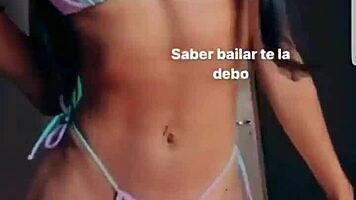 check out this hot argentinian teen shaking her juicy ass cheeks