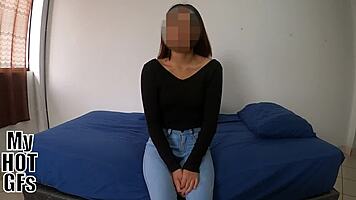 Margarita's tight pussy filled with hot cum leaving her soaked and satisfied