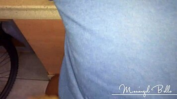 tight latina babe ass out begging for hardcore kitchen doggystyle creampie
