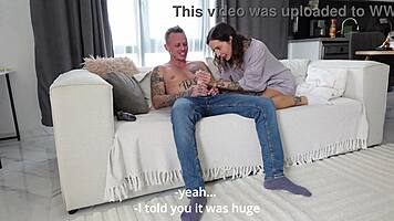 Pierced Babysitter Shocked by Huge Cock in Juicy Pussy Pounding