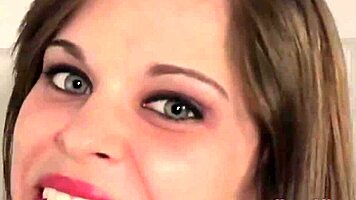 green eyed cutie masturbatin' n blowin' for hot jizz facial