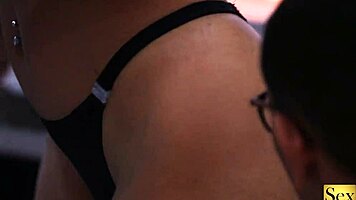 latina lovers ignite passion grabbing in living room heat?