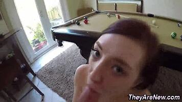curious about this cute teen amateur's deep cock sucking skills?