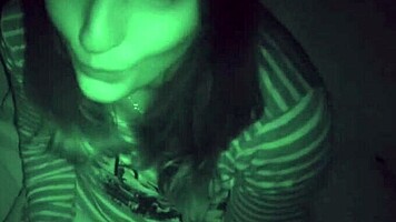 hot spanish exgf brunette rides cock passionate in nightvision bedroom