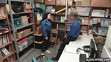 monica sage fucked hard after caught shoplifting blowjob