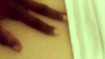 White beauty surrenders to young black stud's throbbing dick eagerly
