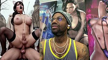 Tight Transgender Petite Cowgirl Rides Monster Cock to Cum Dump