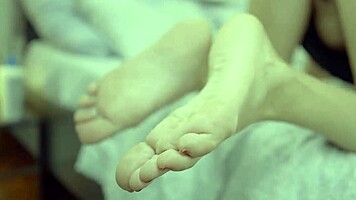 she dominates feet cream dream cum humiliation spit toes!