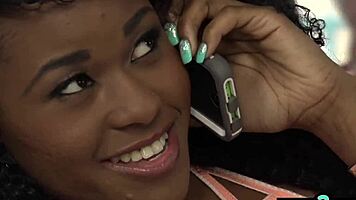 Naughty Ebony Charlie Rae Craves Hard White Cock Pounding