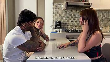 Colombian Kitchen Temptation: Friend's Boyfriend Falls Hard
