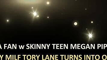 a fan fuck with skinny megan piper and busty tory lane explodes into wild orgy