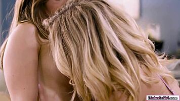blonde teen babe rims milf's ass craving every lick