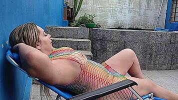 Hey, my stepmom caught me spying and gave up her tight ass for fun!