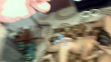 Hot 18+ Latina Neighbor Sucks Busty Wife in Front of Husband
