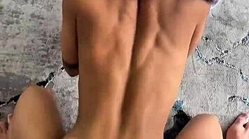 skinny colombian teen rides big cock after hot date with older guy pov