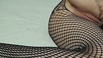 sexy latina babe rips off black lingerie teasing her juicy ass and tits