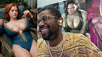Big titted asian ceo slut's huge tits and bald pussy cum drenched