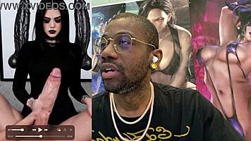 tight goth teen rides dildo cowgirl cum covered petite ass 💦