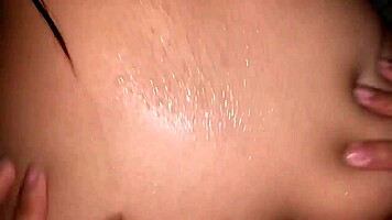 colombian brunette latina couple shower oral ass pounding