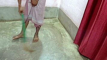 beautiful young indian beauty gets her wet vagina filled by mature cock until cum