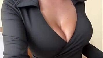 big tits milf teases panties in homemade outdoor webcam show