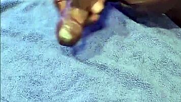 Big Black Cock Explodes in Sexy Solo Outdoor Masturbation Frenzy
