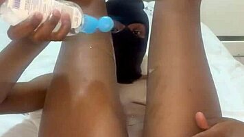 Watch me strip naked spread tight oiled pussy toys deep