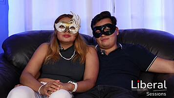 boyfriend convinces latina girlfriend to film her first porno ride
