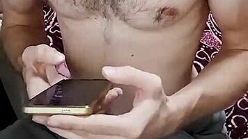 i'm stroking my huge cock hard before slamming you