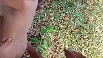 Young hiker meets rugged farmhand deep in the wild woods.