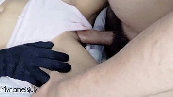 friends sneak in room to thrill virgin first fuck