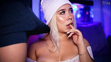 Blonde Begs: Suck Boyfriend's Cock Live Now!