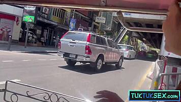 hey, that innocent thai teen amateur ride looks wild after the tuk tuk fun