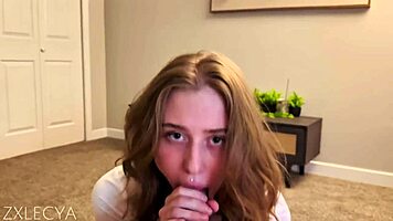 gorgeous amateur babe teases with sloppy throat then rough fuck