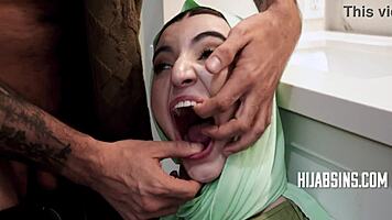 Dude TRAINS prude Arab virgin in HARAM FUCKING
