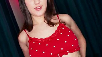 Skinny brunette, beg for my cock in your tight asshole? Hard anal now